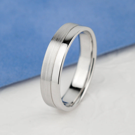 14k gold men's wedding ring - escorialjewelry