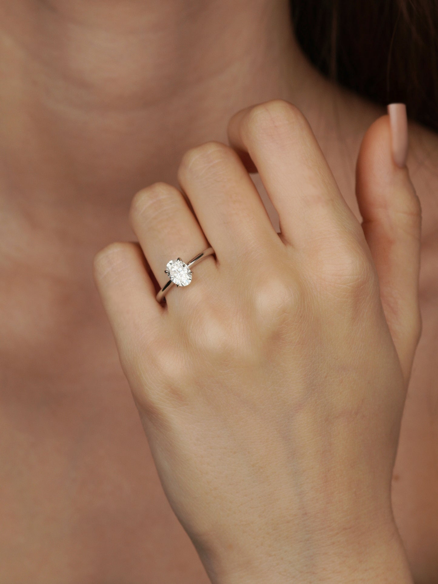 1ct oval engagement ring