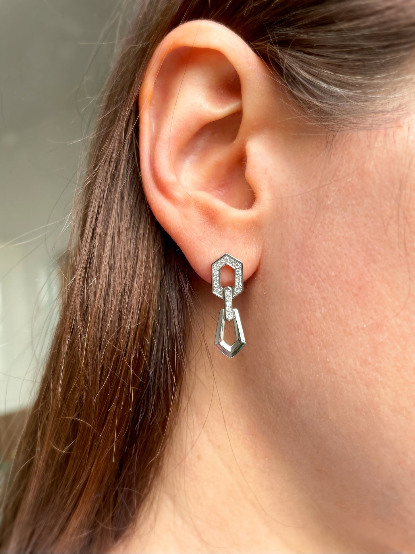 Gold drop earrings