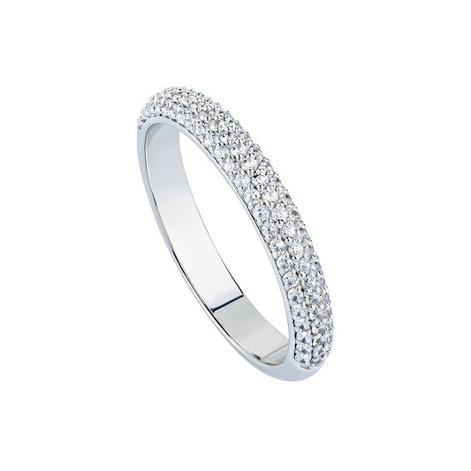 Classic gold ring with diamonds - 14k gold band - 14k gold ring - bridal ring - escorialjewelry