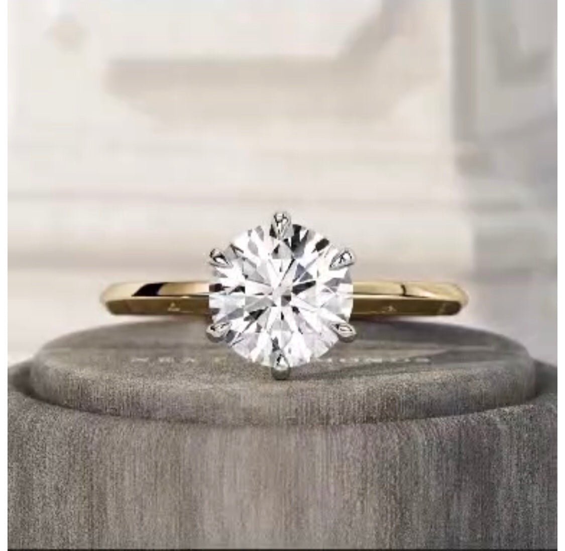 Custom engagement ring - classic engagement ring - diamond engagement ring - diamond ring - escorialjewelry