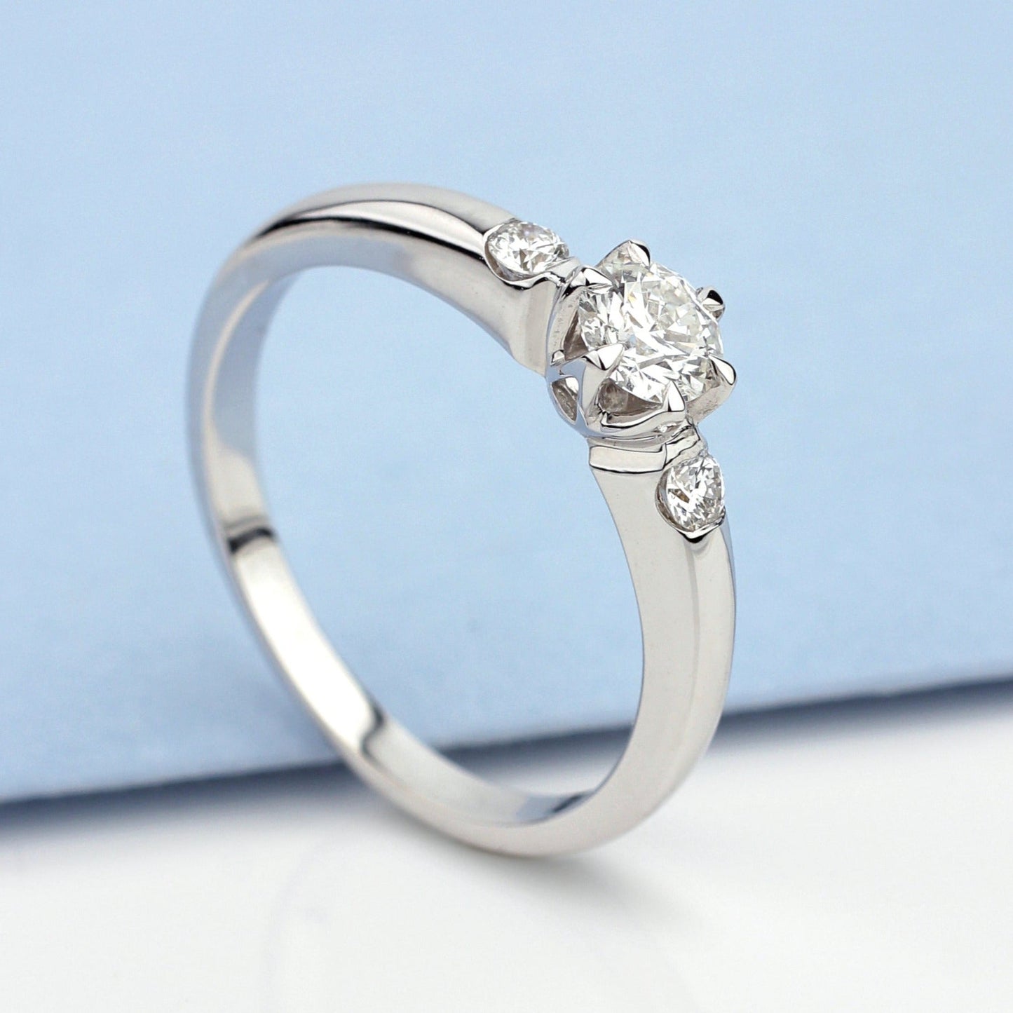 Diamond engagement ring - diamond engagement ring - diamond ring - engagement ring - escorialjewelry