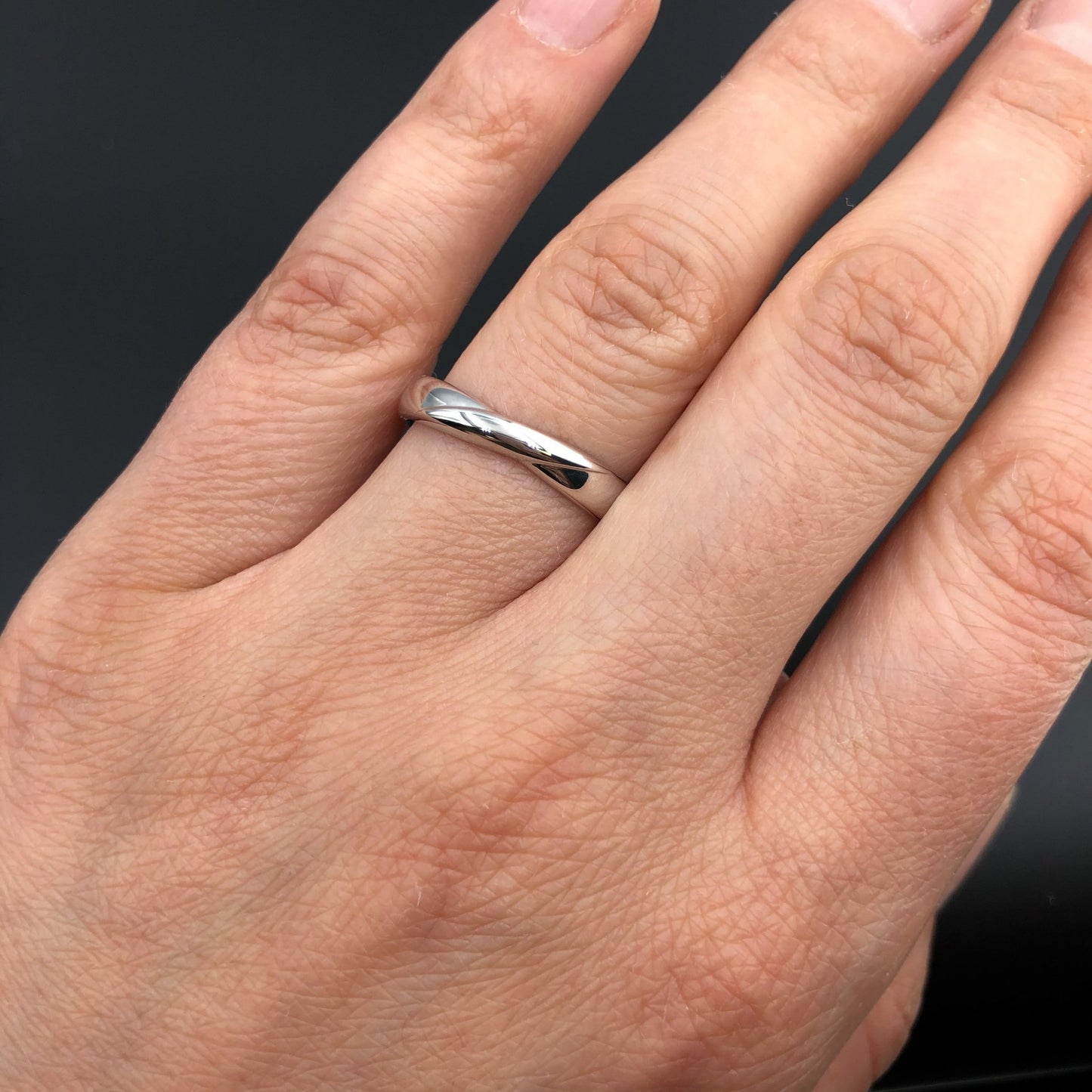 Elegant wedding rings set with diamonds in her ring - classic wedding bands - couple rings - couple rings set - escorialjewelry