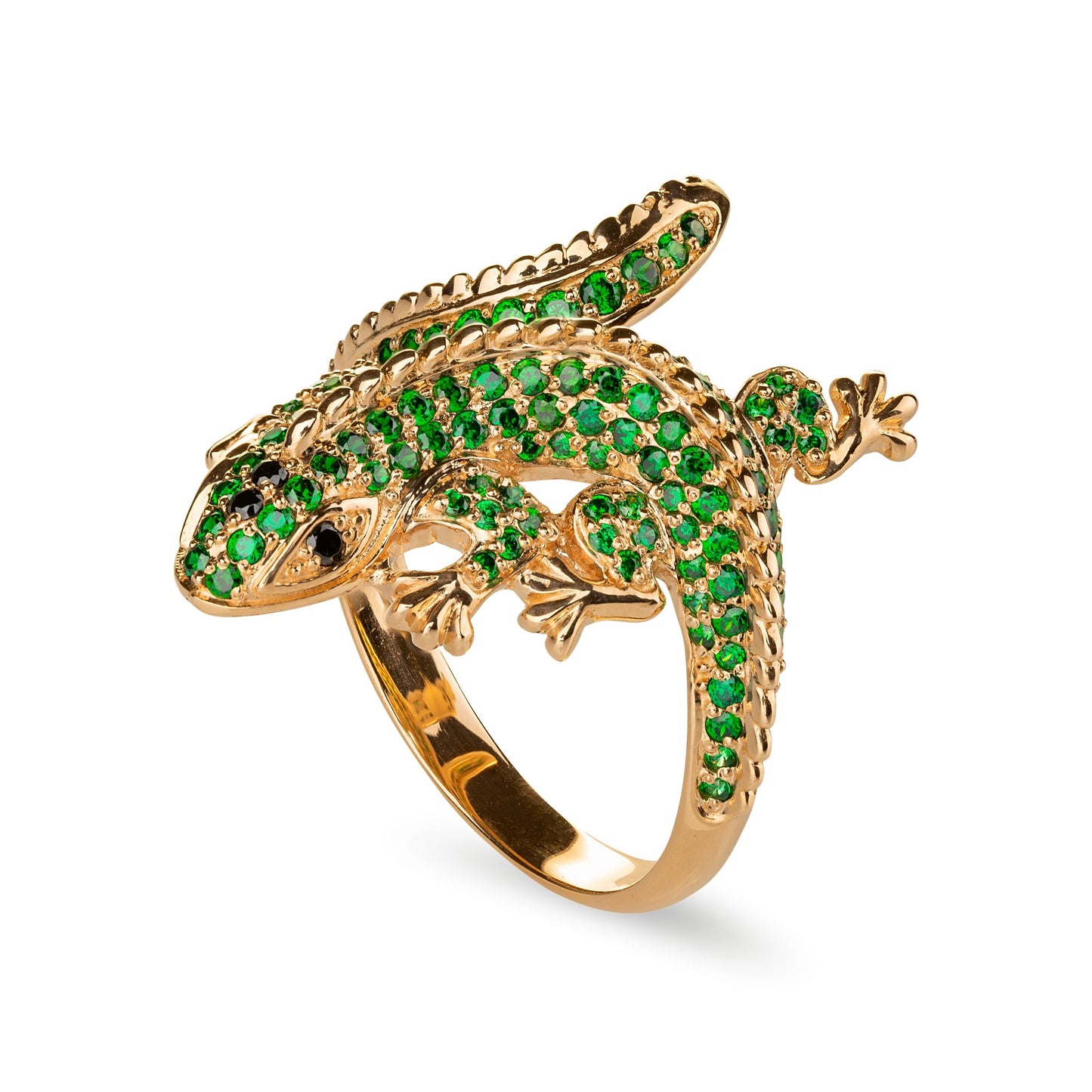 Gold lizard ring - Gecko Ring - gold lizard ring - reptile gold ring - escorialjewelry