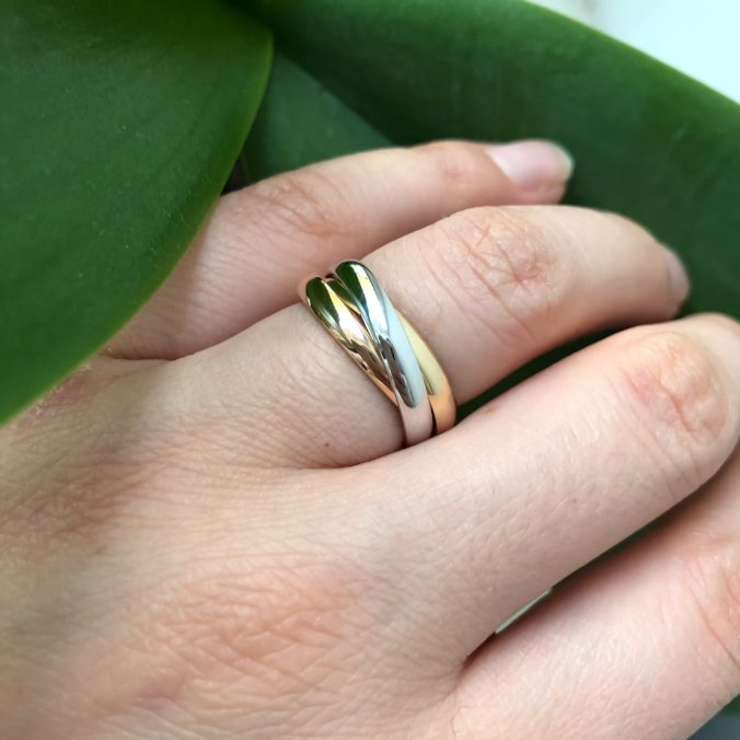 Gold Rolling Ring - 14k gold band - 14k gold ring - boho - escorialjewelry