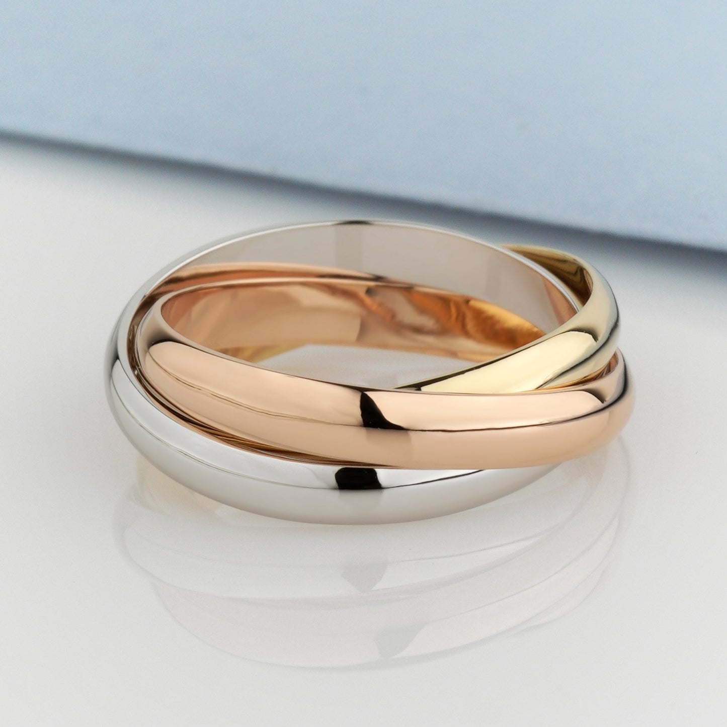 Gold Rolling Ring - 14k gold band - 14k gold ring - boho - escorialjewelry