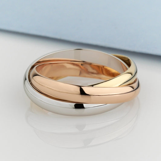 Gold Rolling Ring - 14k gold band - 14k gold ring - boho - escorialjewelry