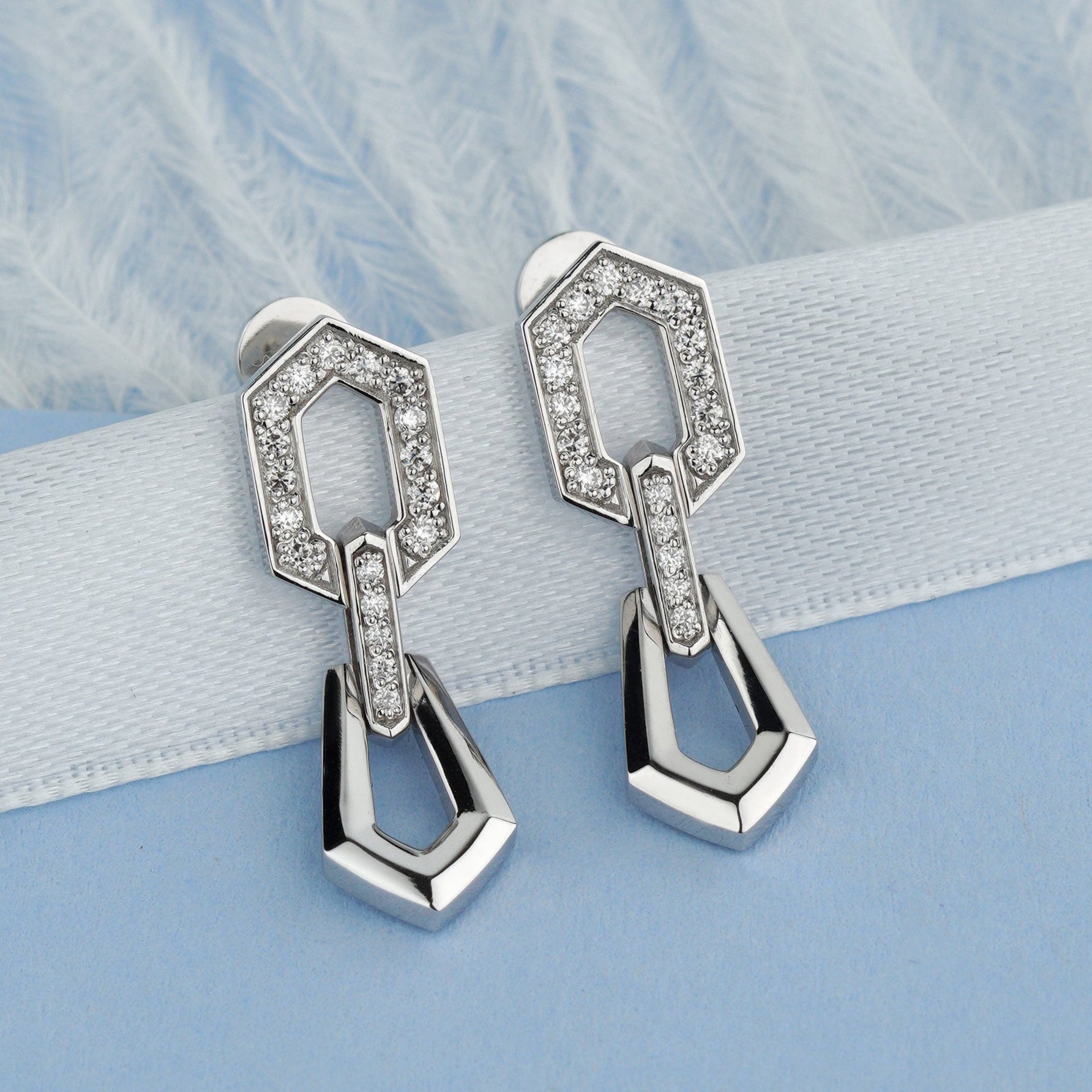 gold dangle earrings