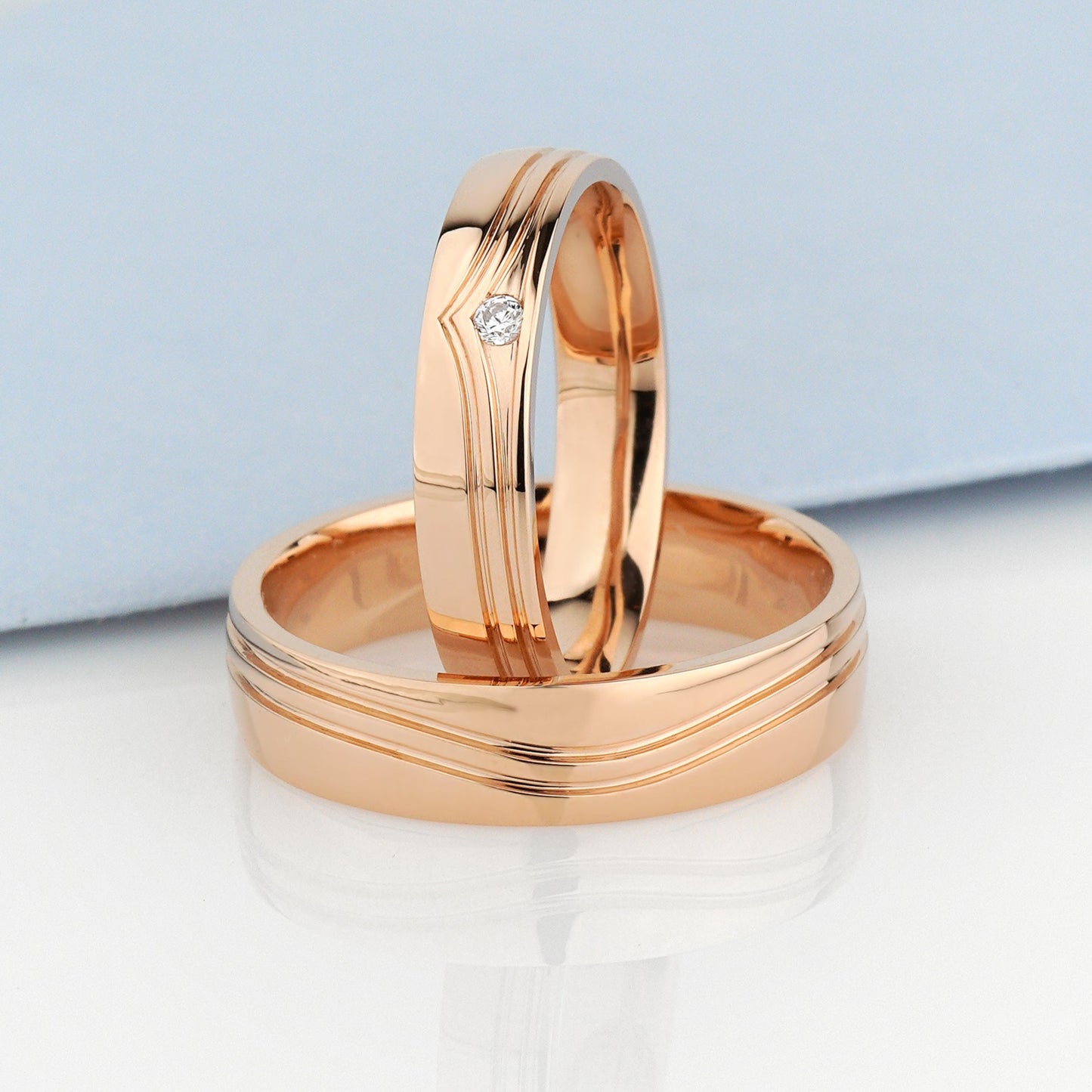 wedding rings set