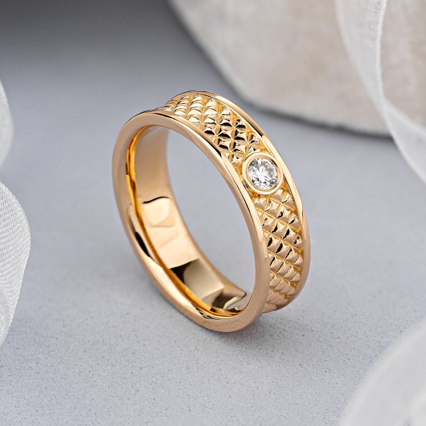 His and Hers wedding bands set - couple rings - couple rings set - couple wedding bands - escorialjewelry