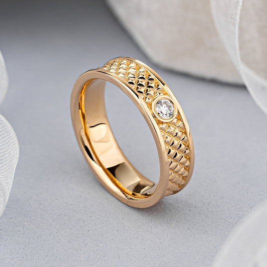 His and Hers wedding bands set - couple rings - couple rings set - couple wedding bands - escorialjewelry