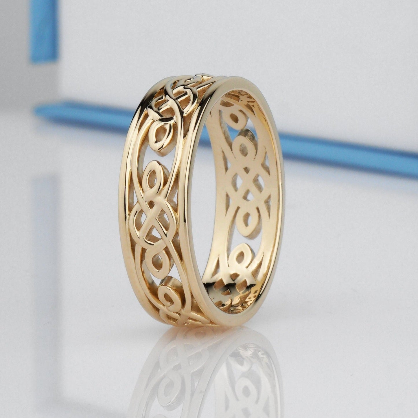 Love knot wedding rings - celtic wedding rings - couple rings - couple wedding bands - escorialjewelry