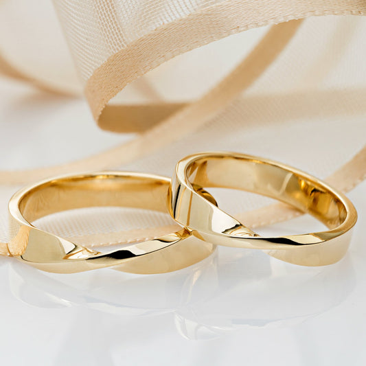 Möbius Wedding Bands - couple rings - couple rings set - couple wedding bands - escorialjewelry