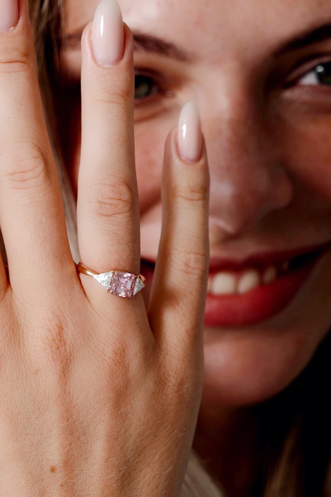 pink engagement ring