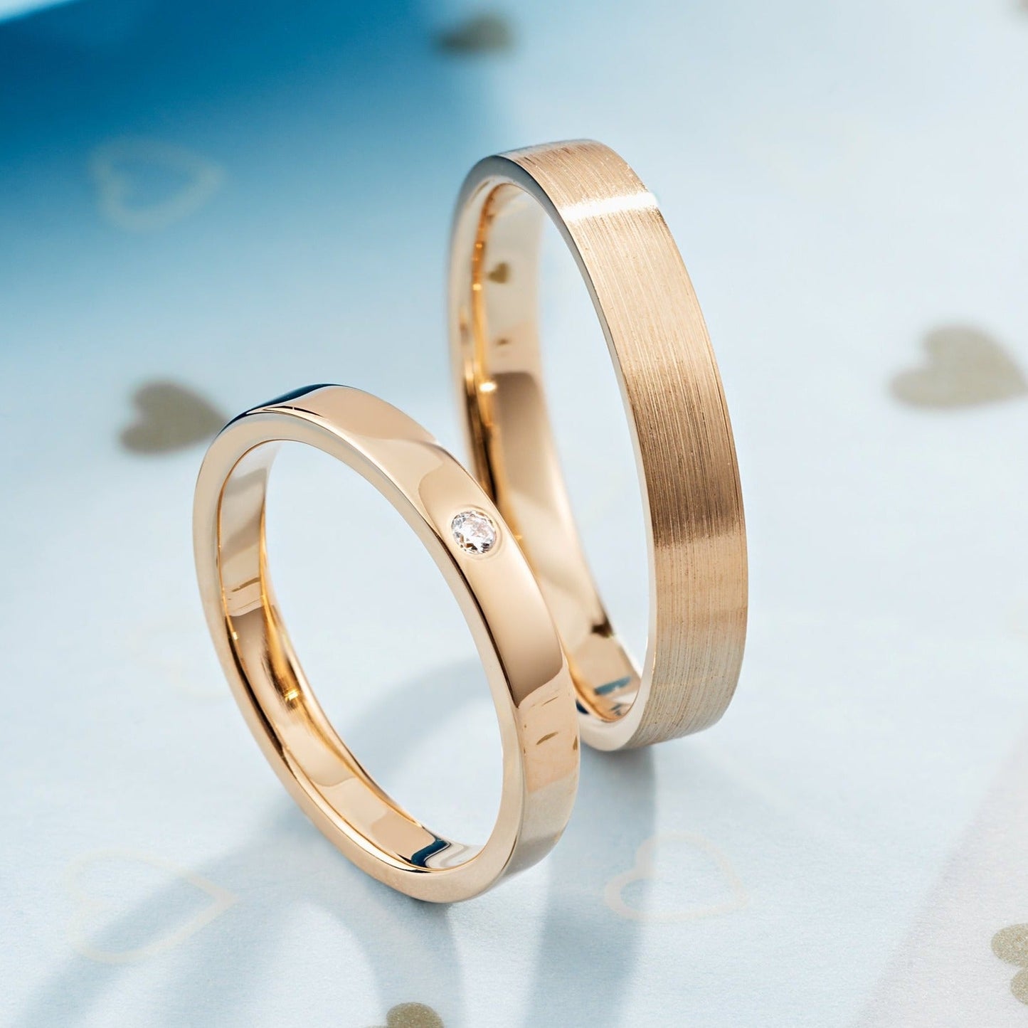 Plain wedding bands with diamond - classic wedding band - classic wedding bands - couple rings - escorialjewelry