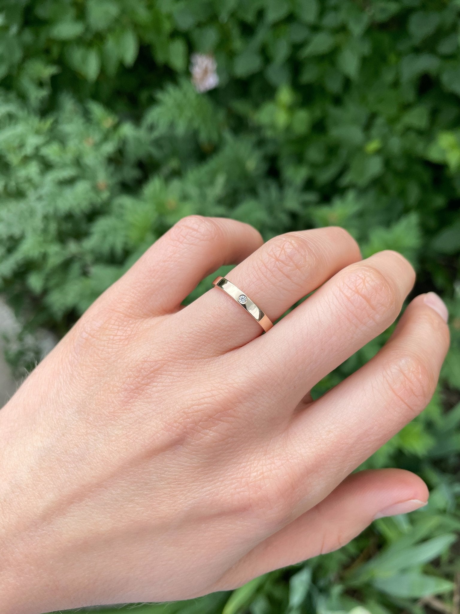 Plain wedding bands with diamond - classic wedding band - classic wedding bands - couple rings - escorialjewelry