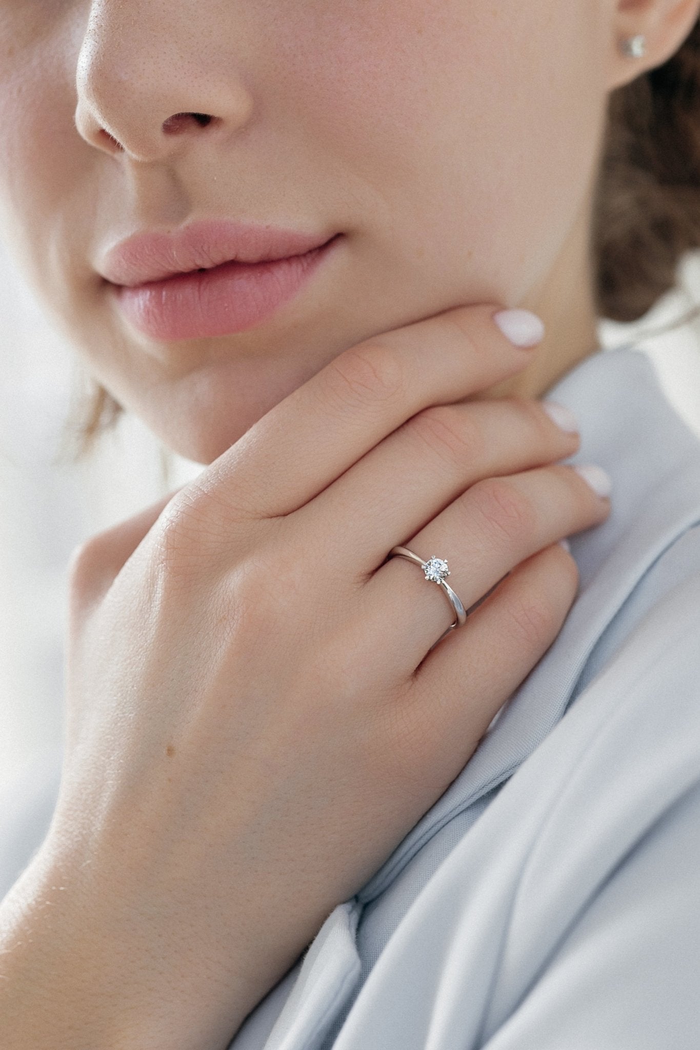 Solitaire diamond engagement ring - classic engagement ring - diamond engagement ring - diamond ring - escorialjewelry