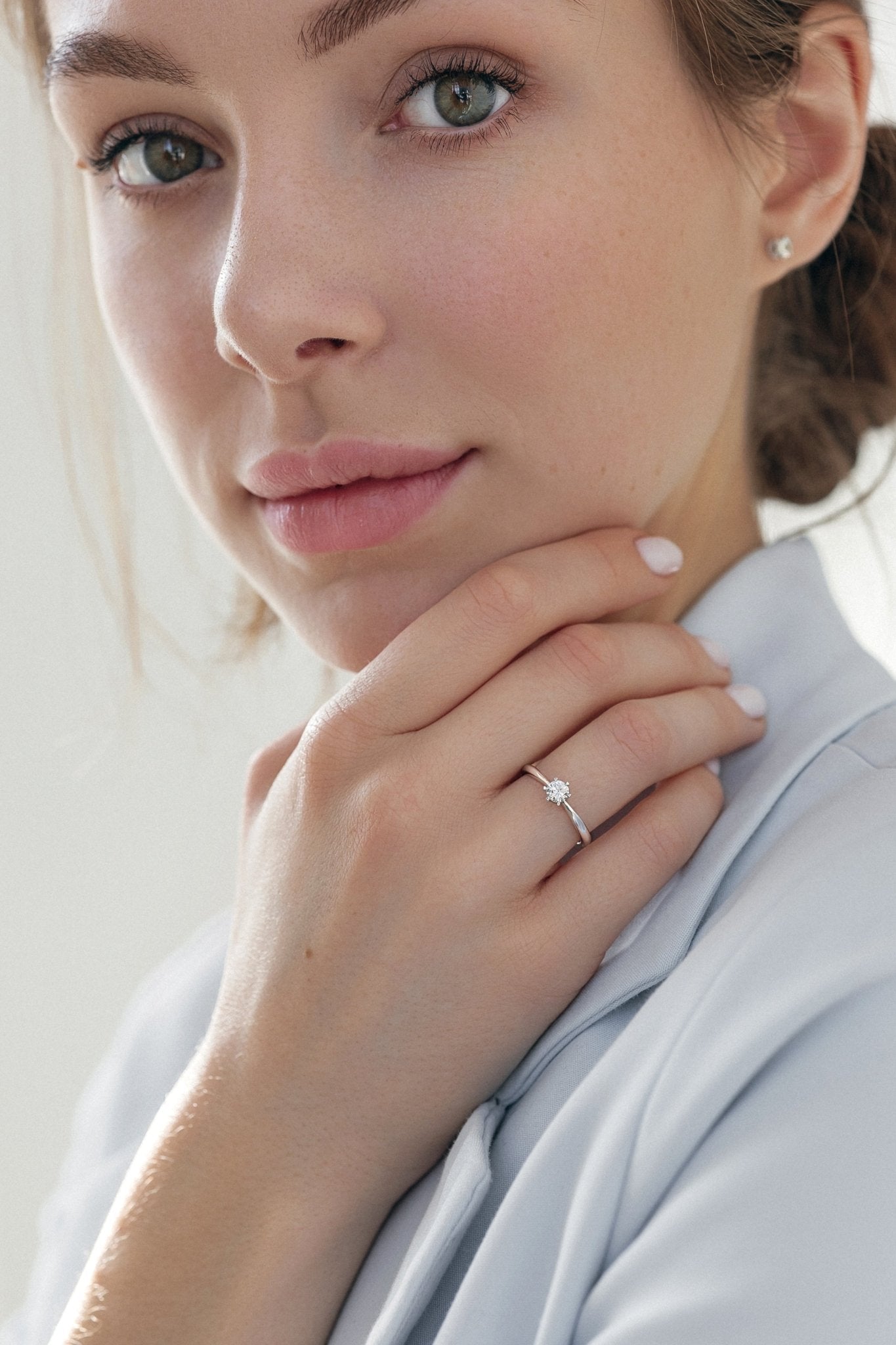 Solitaire diamond engagement ring - classic engagement ring - diamond engagement ring - diamond ring - escorialjewelry