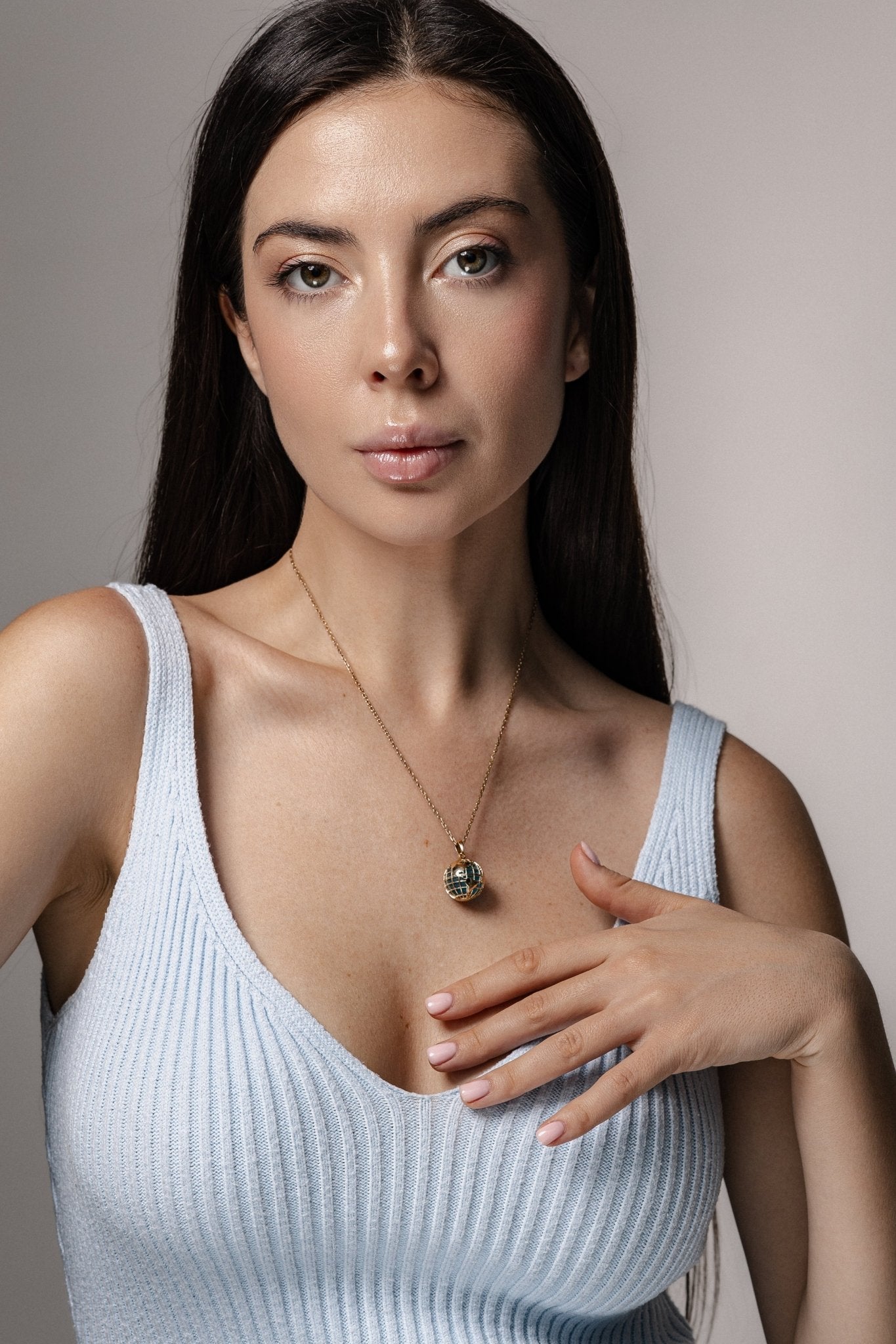 Unique Globe Pendant. World Map Necklace. - Gold Earth Necklace - gold earth pendant - gold globe necklace - escorialjewelry