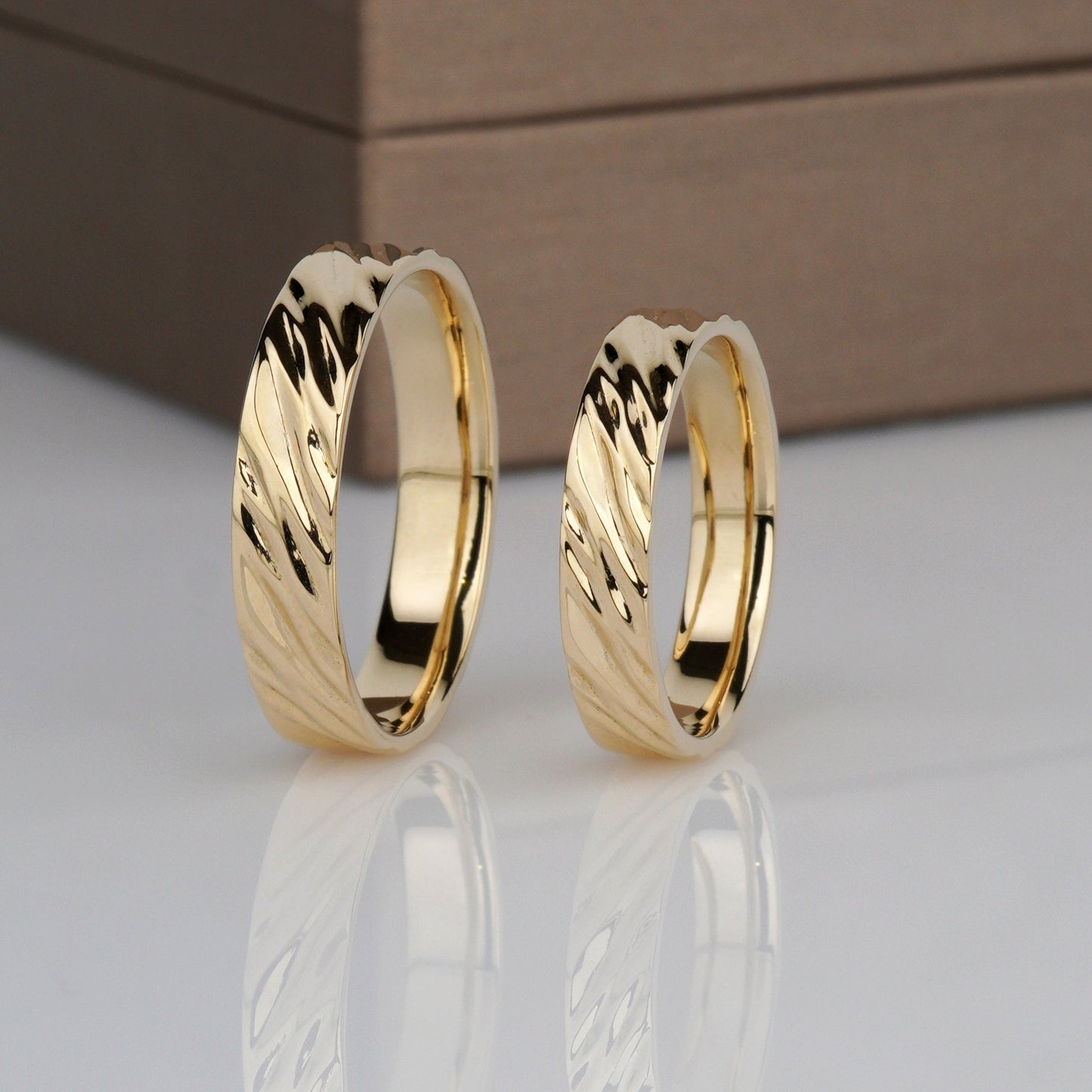 wave wedding rings