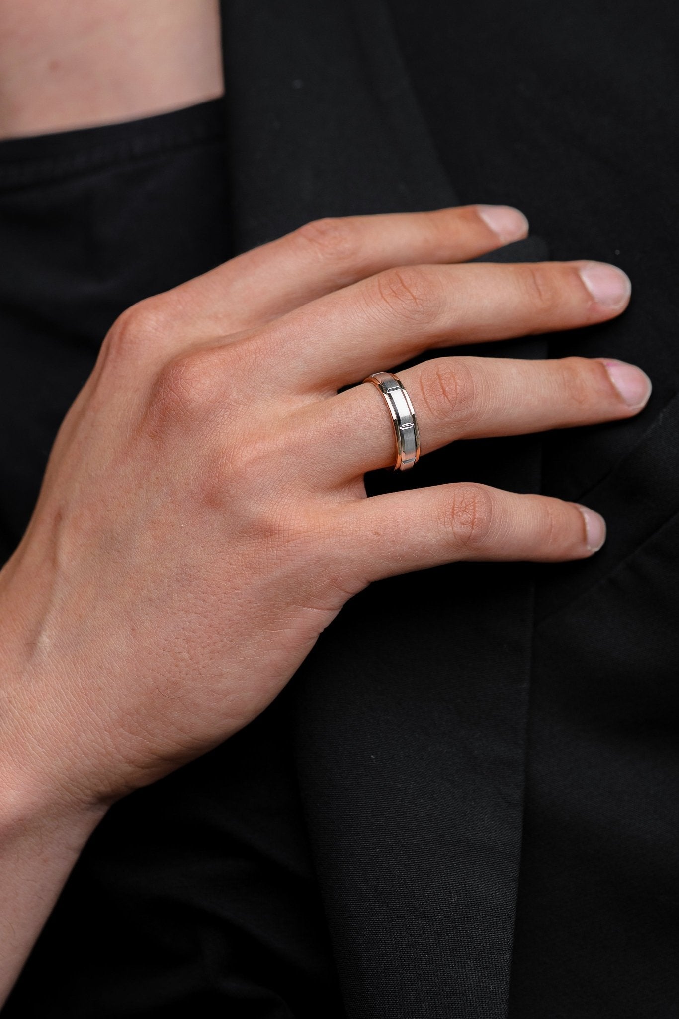 Wedding bands set his and hers - couple rings - couple rings set - couple wedding bands - escorialjewelry