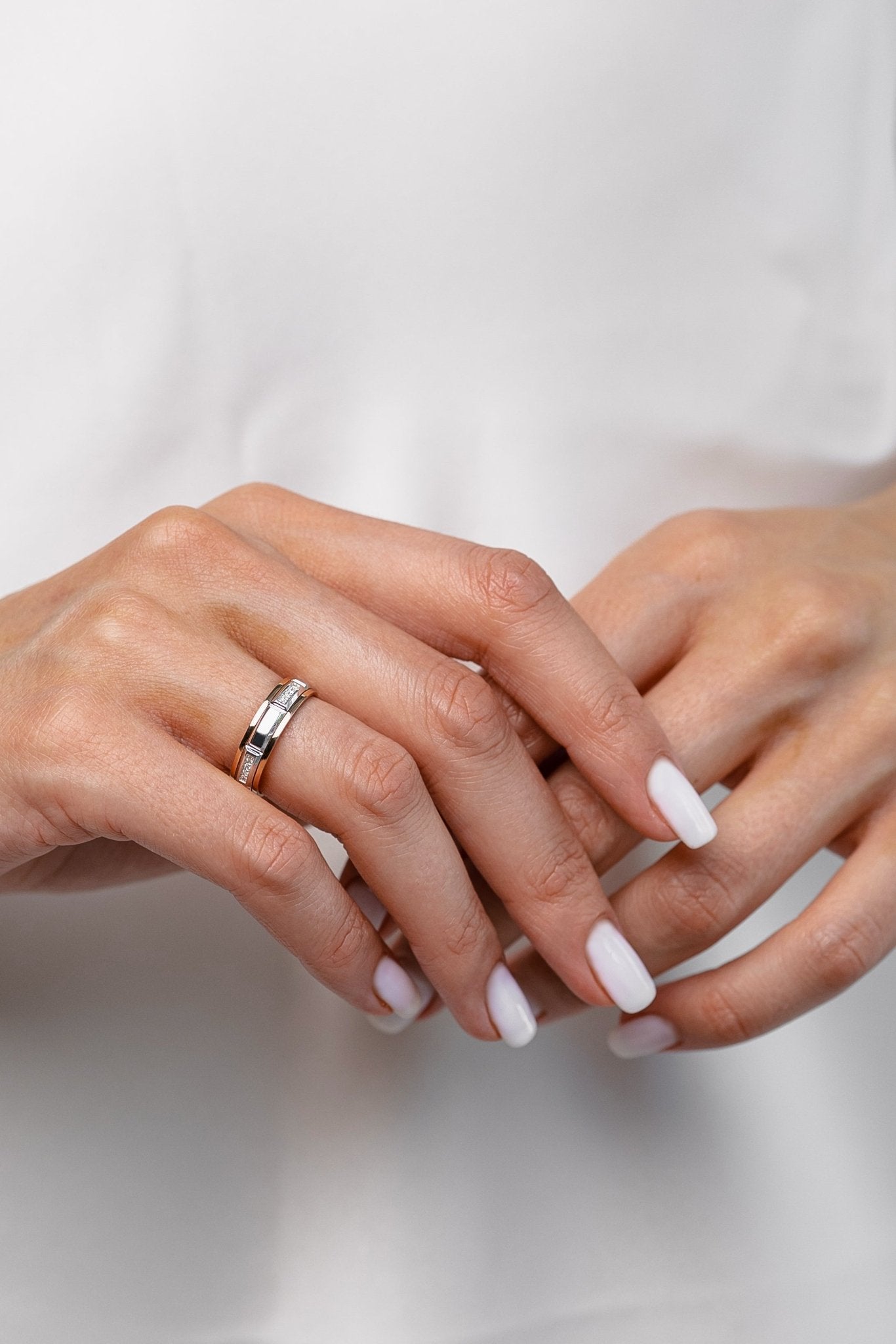 Wedding bands set his and hers - couple rings - couple rings set - couple wedding bands - escorialjewelry