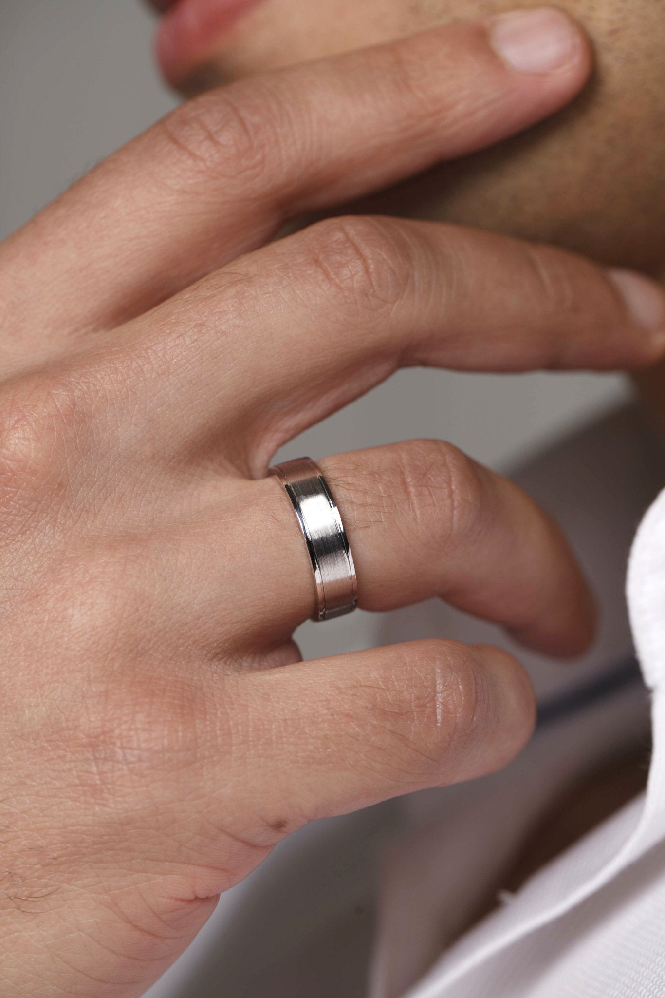 Wedding bands set with diamonds - couple rings - couple wedding bands - diamond gold band - escorialjewelry