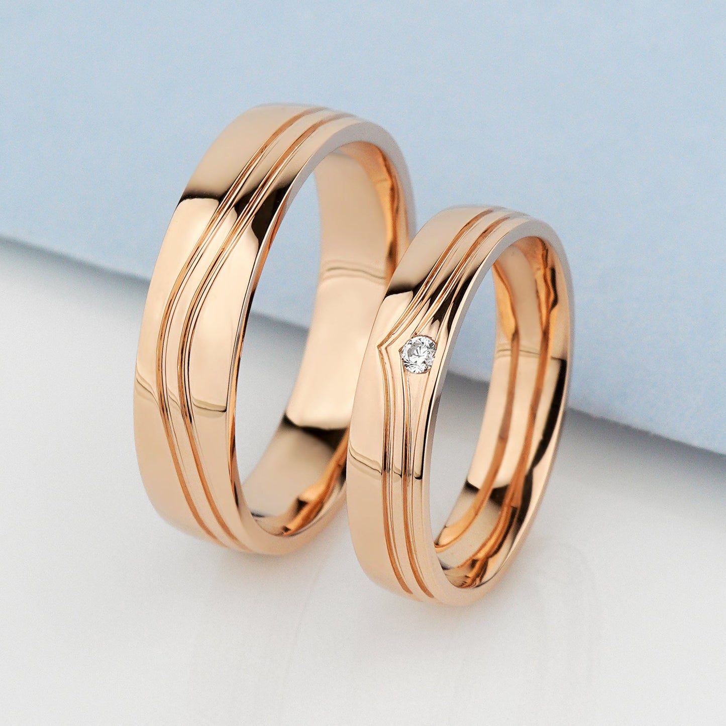 solid gold wedding bands