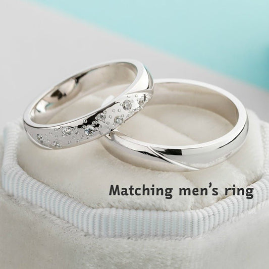 Women's gold wedding band - 14k gold band - 14k gold ring - bridal ring - escorialjewelry