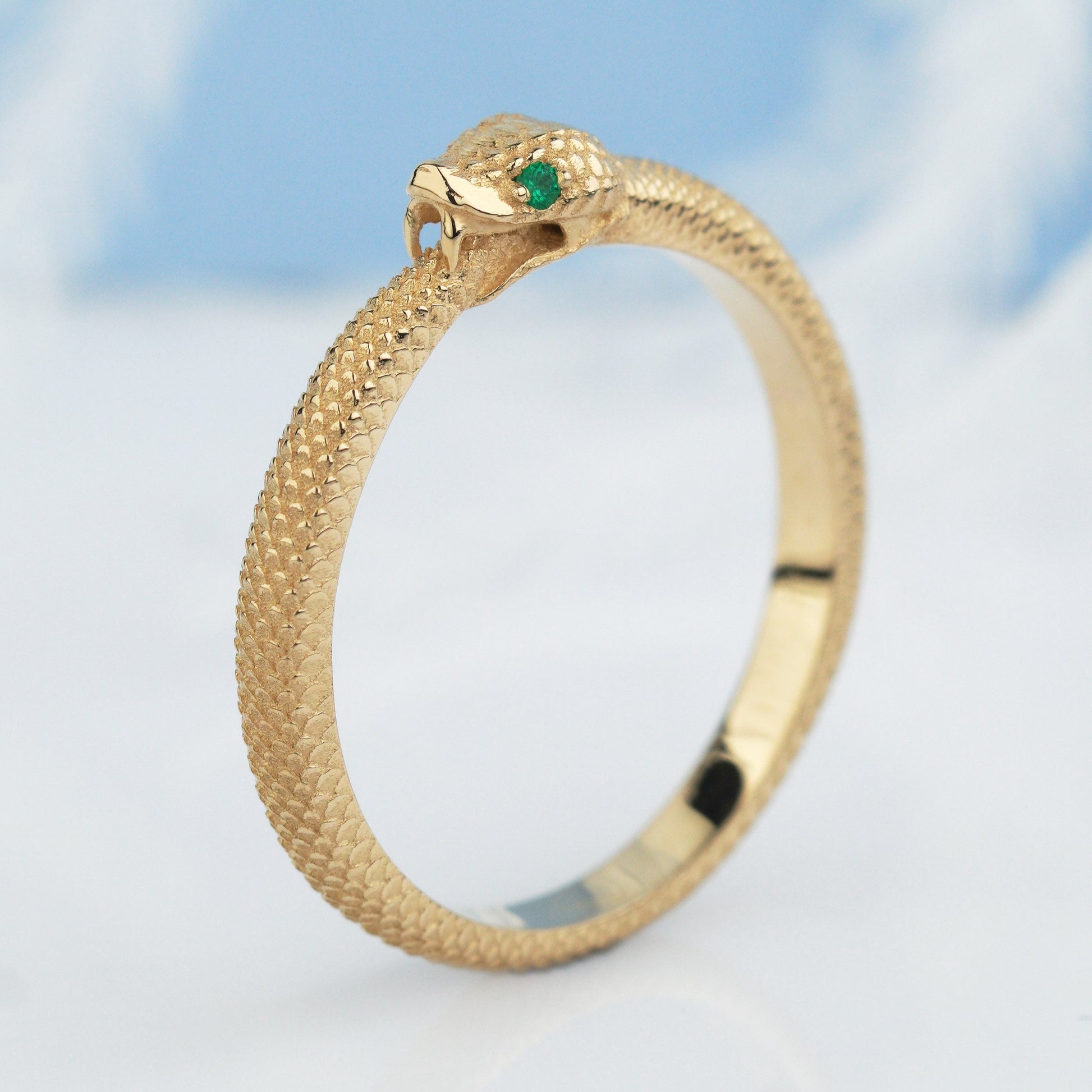 gold Ouroboros ring
