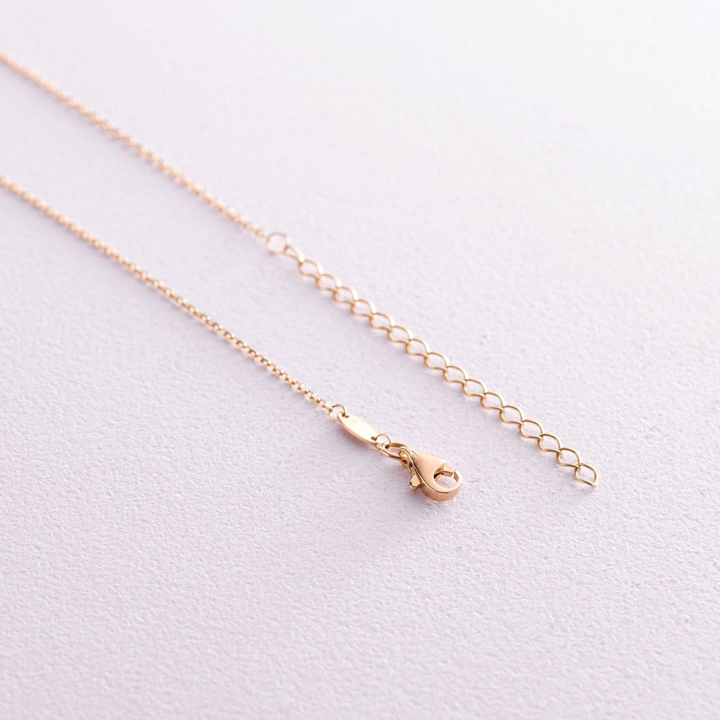 Gold necklace with clasp -Chain length: 40 + 5 cm-Weight: 2.7–2.8 g