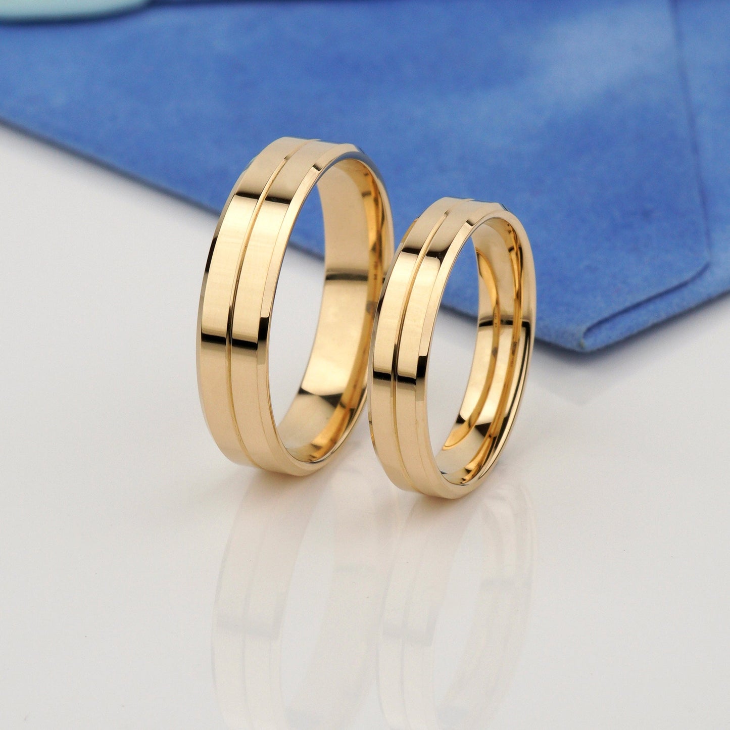 simple  wedding ring set for  daily wear