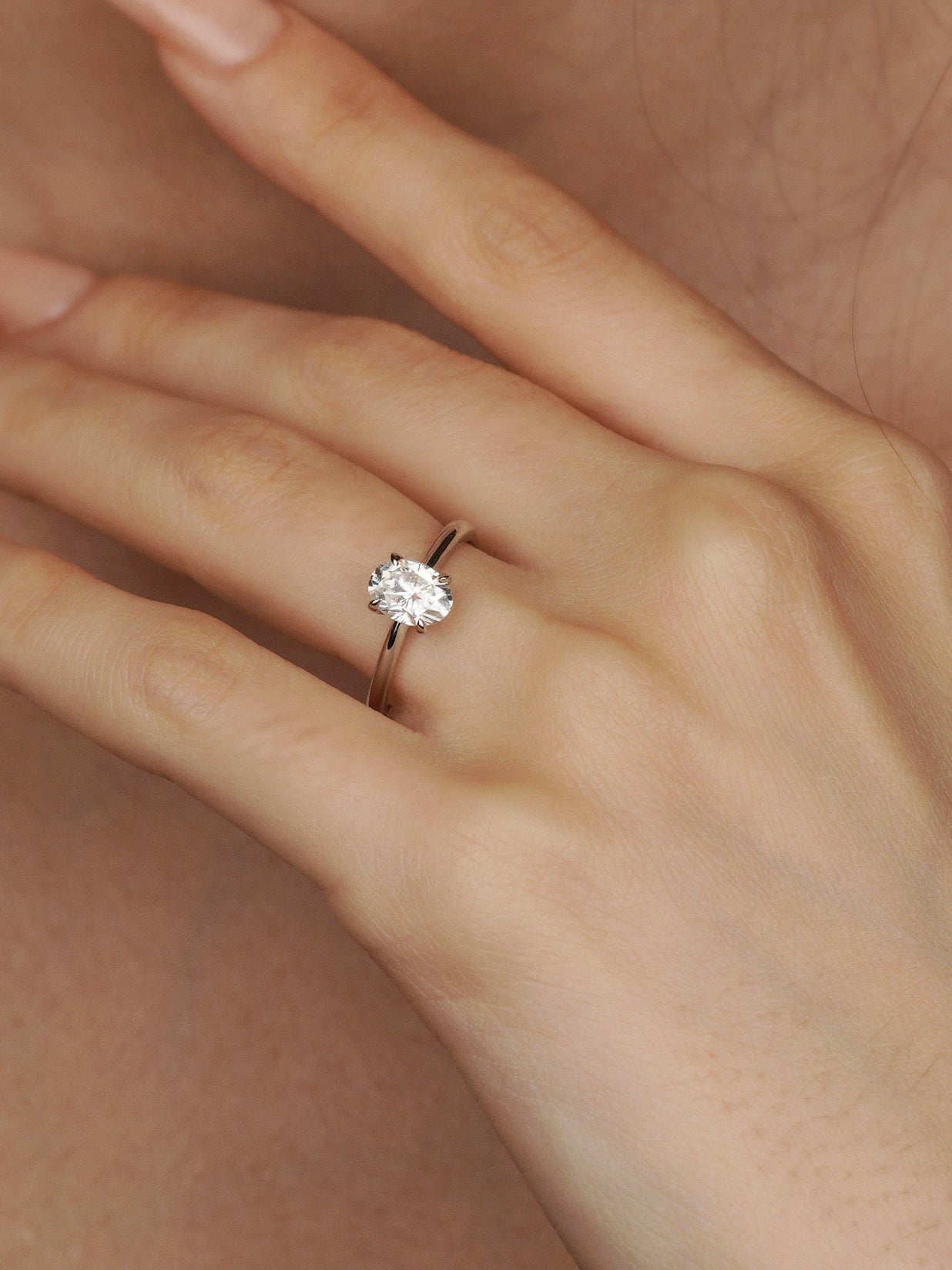 1ct oval engagement ring 