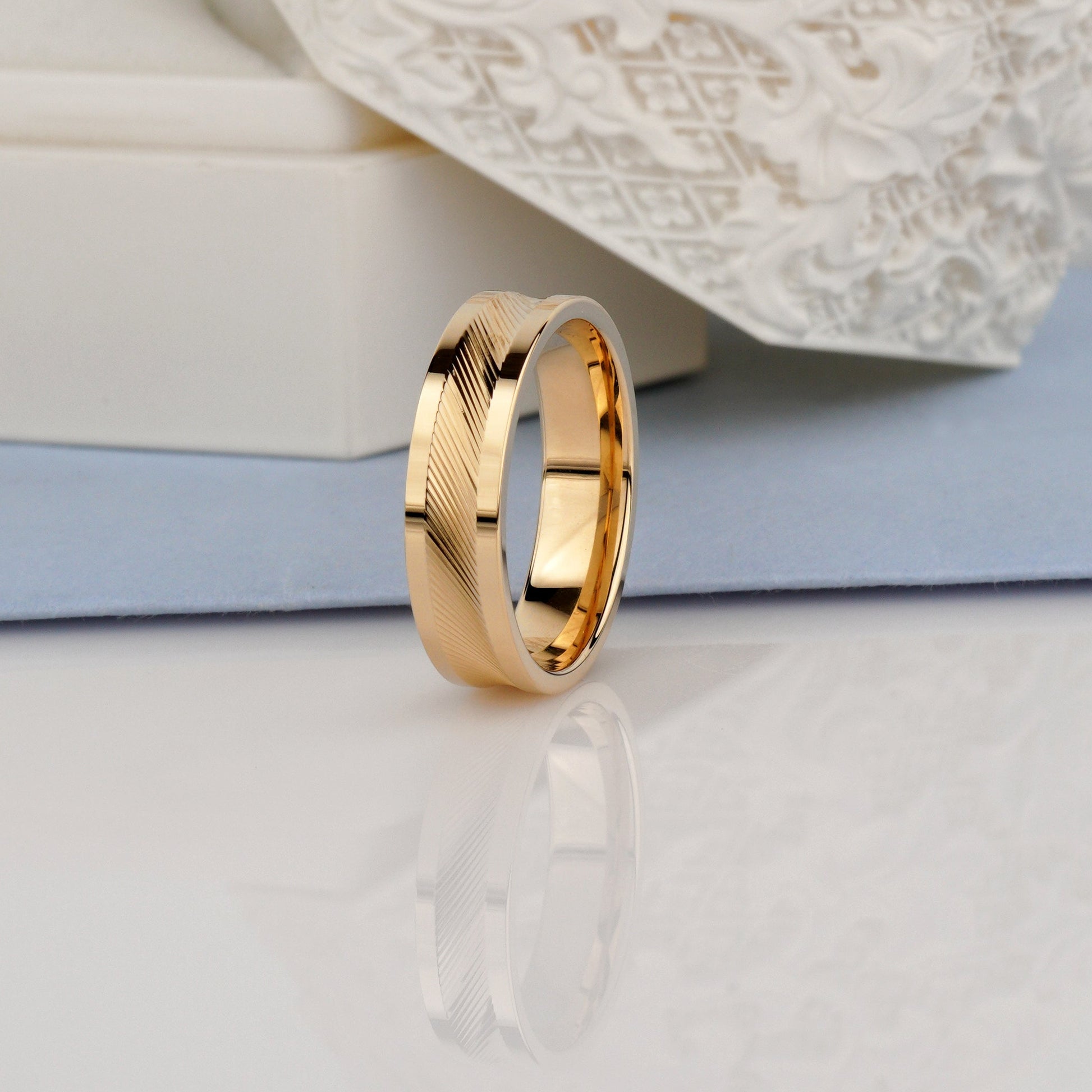 Gold ring - luxury wedding rings-modern wedding bands