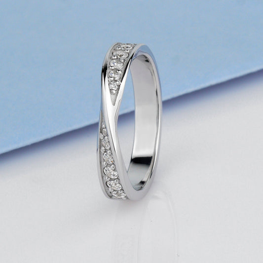 Mobius gold ring-Möbius stripe band- 3.5 mm wide