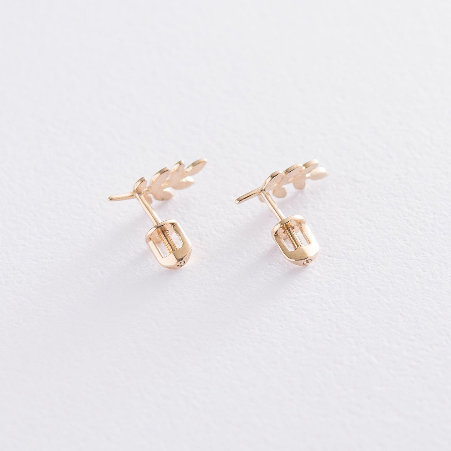 Pair of gold earrings -solid gold earrings- Gift for her