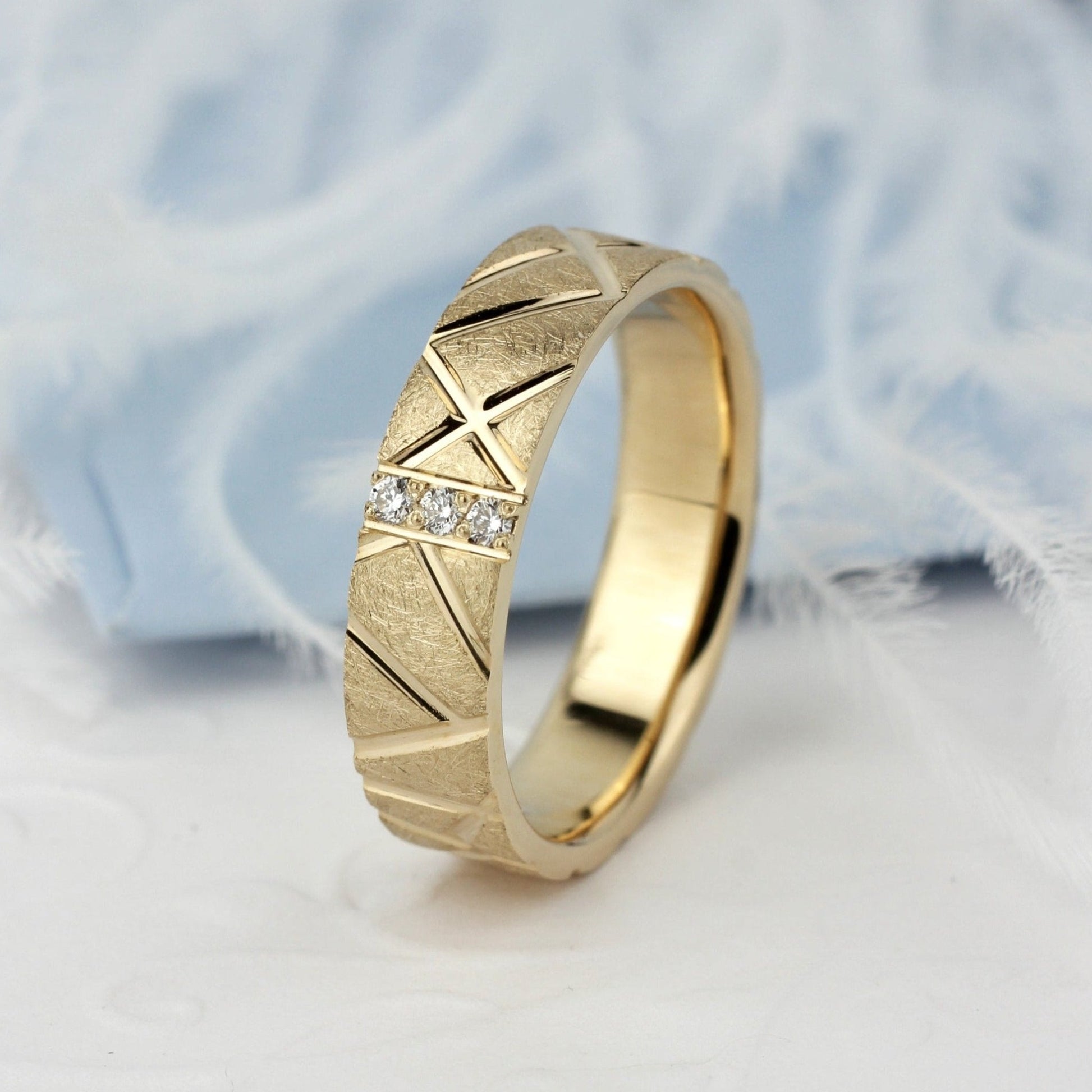 Custom order - 14k gold band - 14k gold ring - bridal ring - escorialjewelry