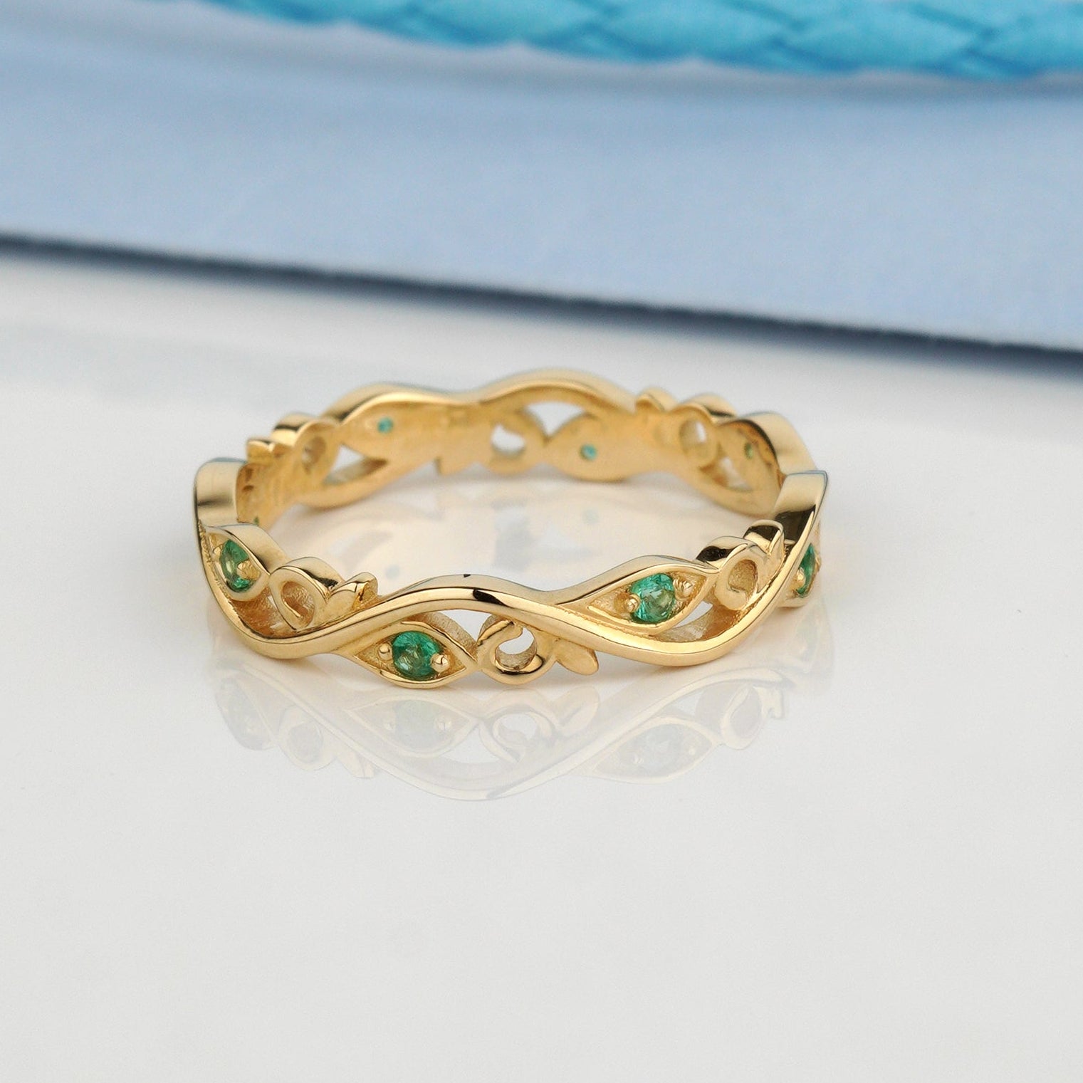 emerald eternity ring