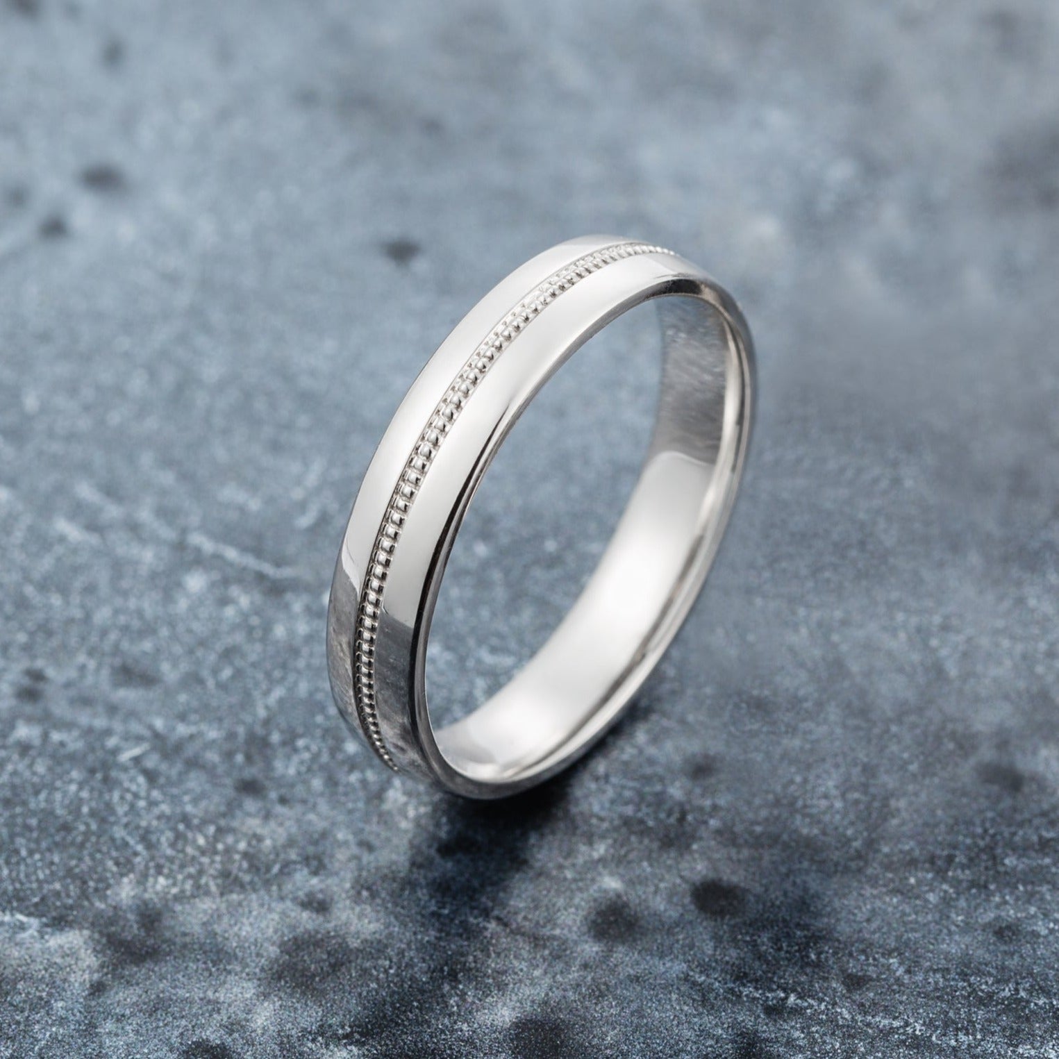 Gold mens wedding band with milgrain details - 14k gold band gold bands Gold mens wedding band with milgrain details - 14k gold band gold bands