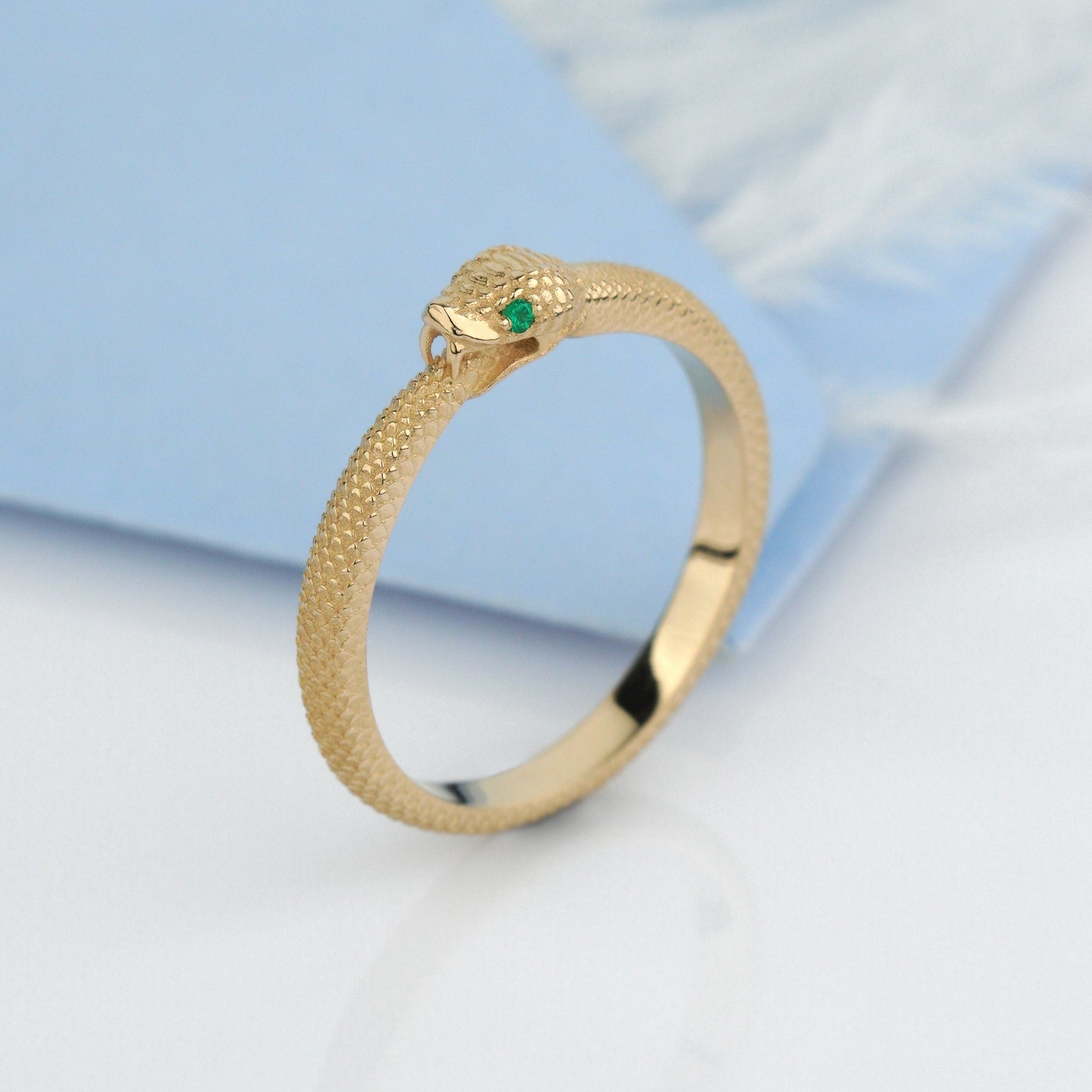 Ouroboros snake ring