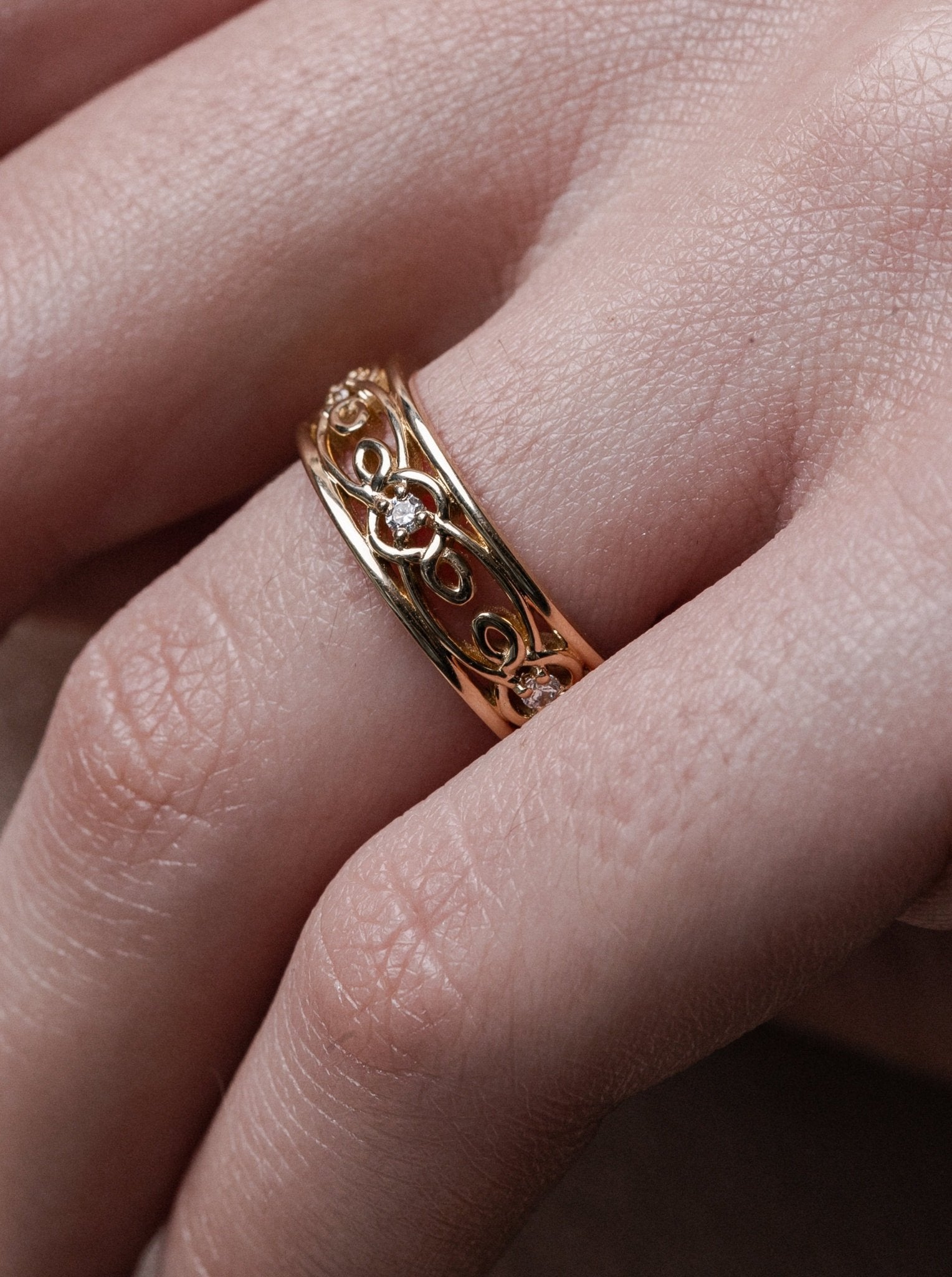 Love knot wedding rings - escorialjewelry