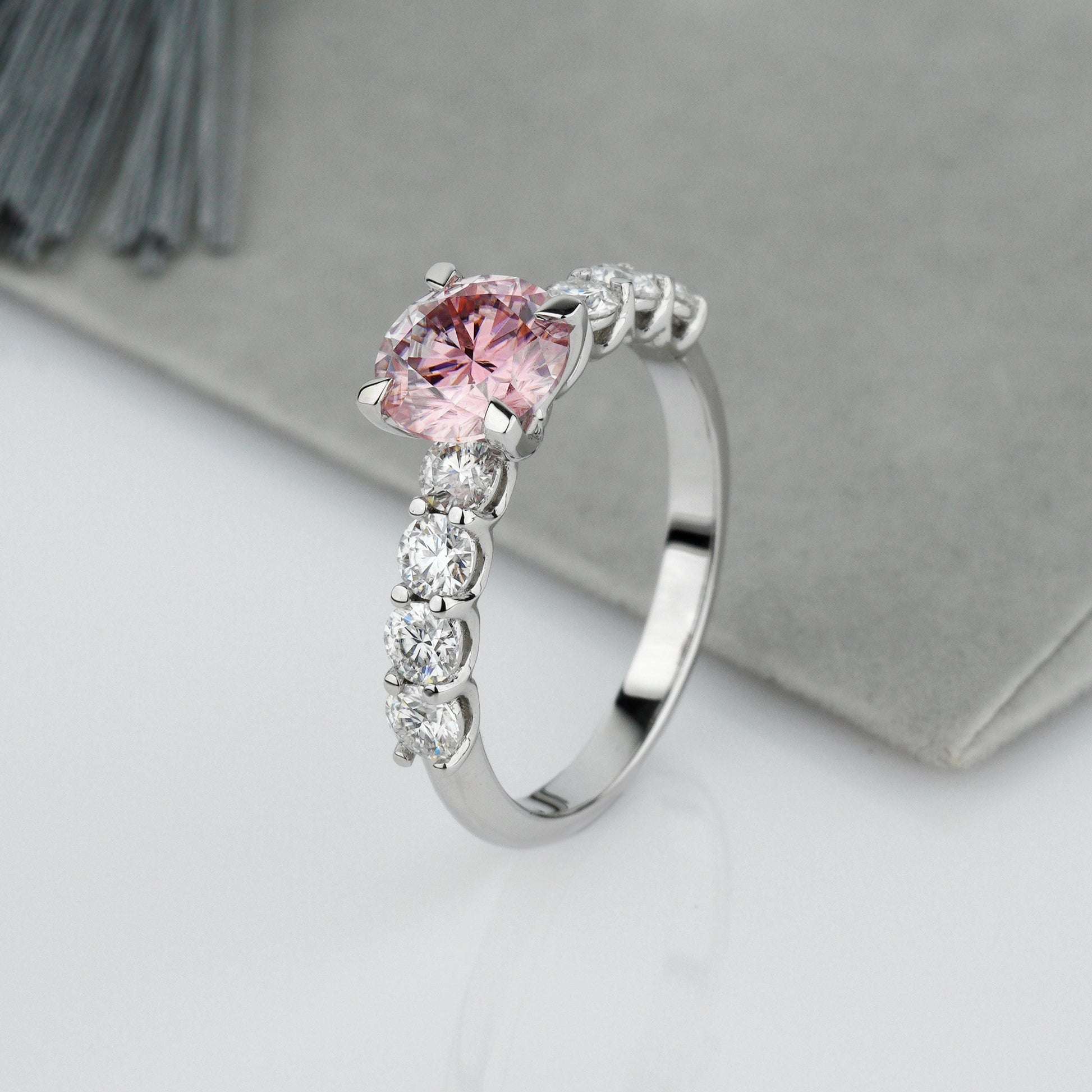 pink stone ring