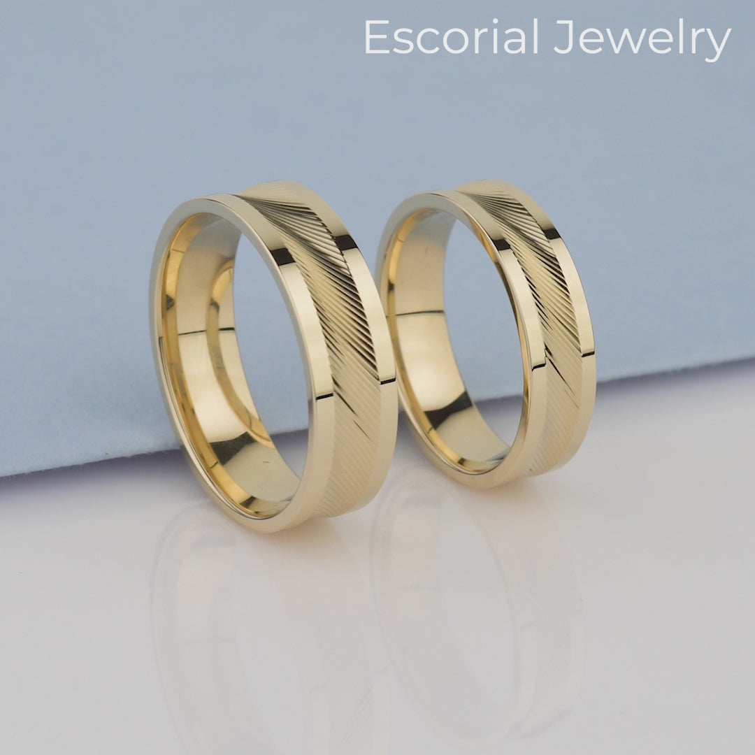 Modern Wedding Rings with Diamonds-Luxury Diamond Wedding Bands 14k Gold 