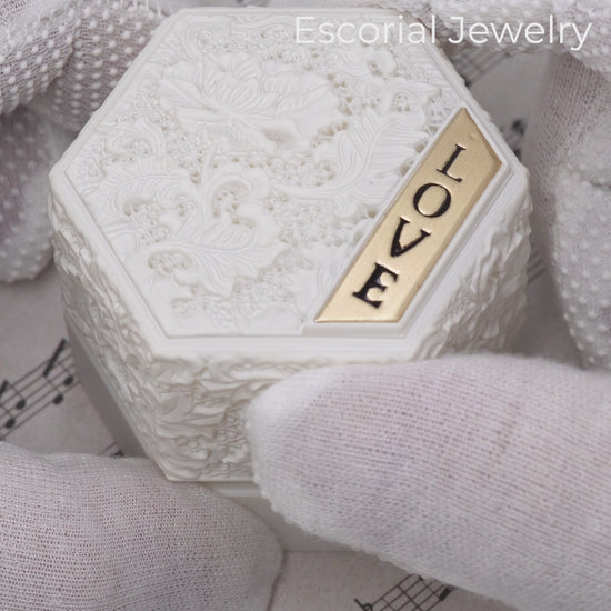 vintage engagement ring-moissanite engagement ring-colored stone ring
