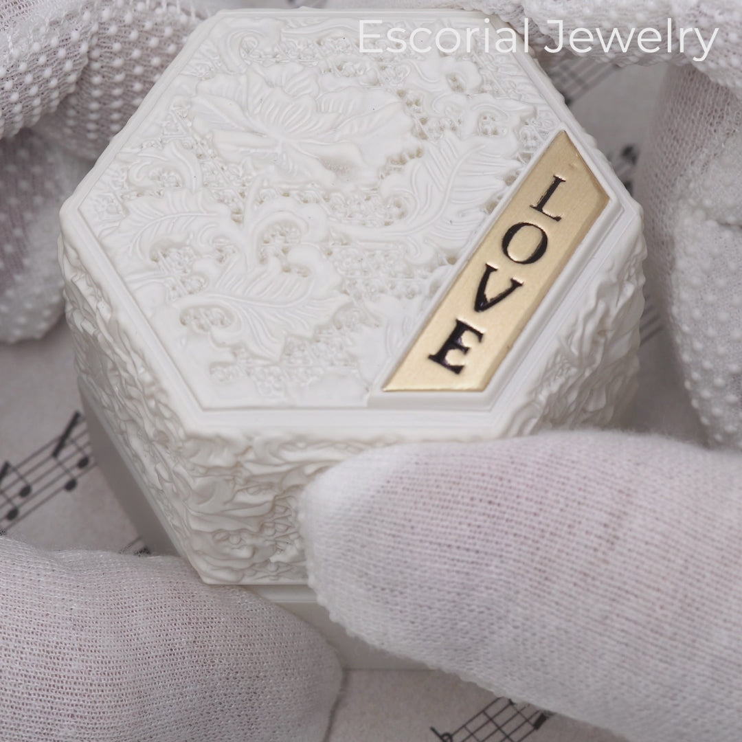 vintage engagement ring-moissanite engagement ring-colored stone ring