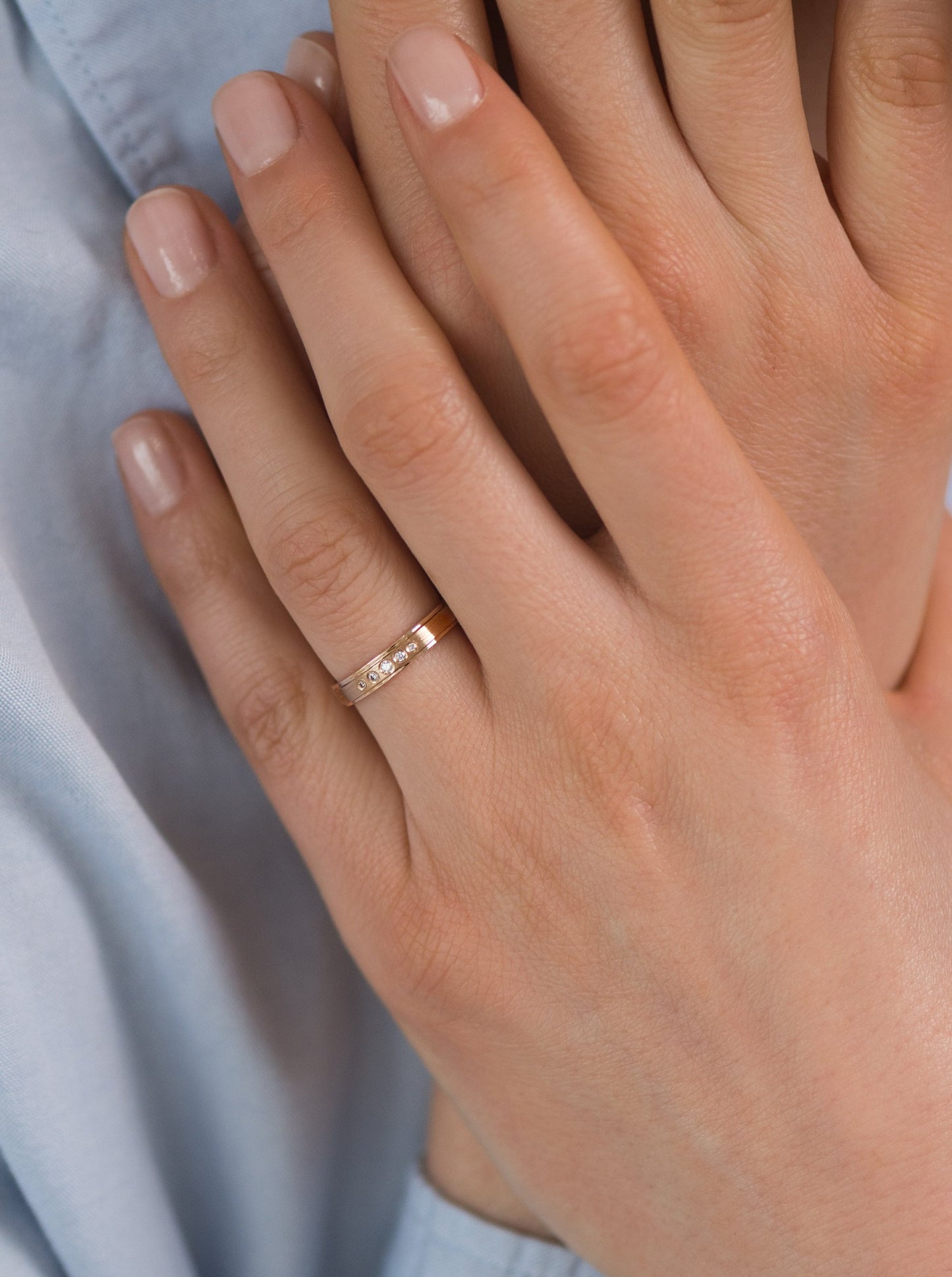 His and hers wedding rings set. Couple wedding rings. Solid gold wedding bands. Gold wedding rings set with diamonds.